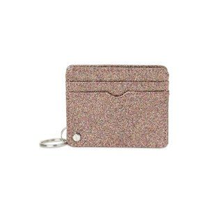 NWT No Boundaries Faux Leather Sparkle Shimmer 90s Inspired Mirror Wallet